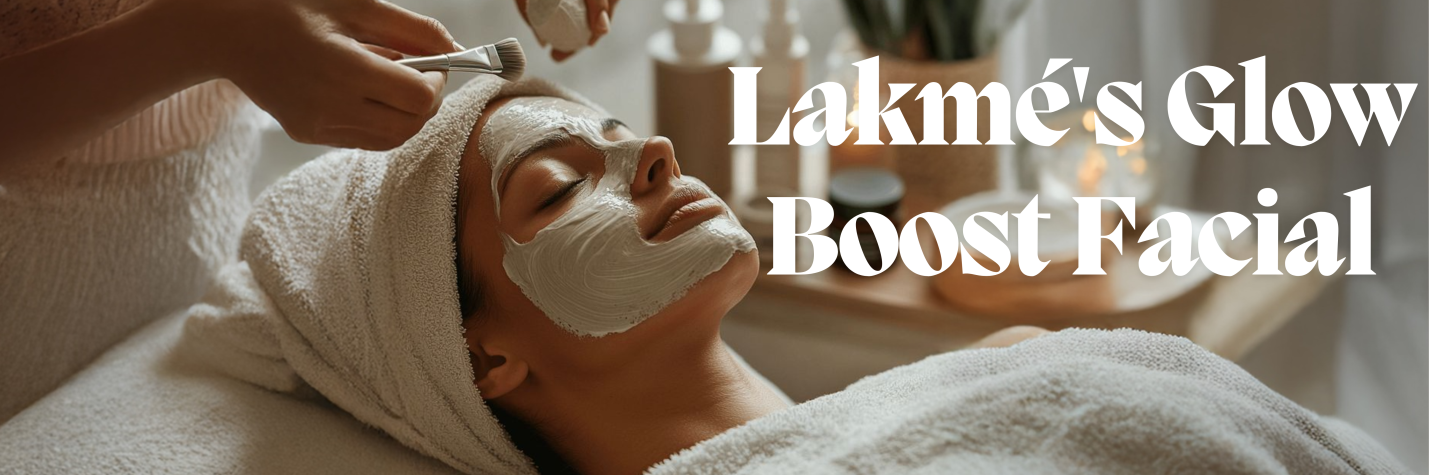 Client enjoying a relaxing Signature Facial at Lakmé Salon Kannur